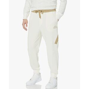 Armani Exchange Sweatpants Mens Large Beige Colorblock Joggers Pants Drawstring